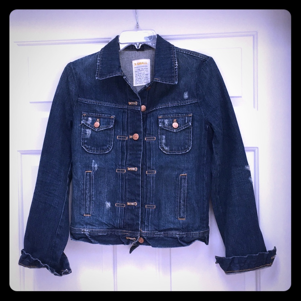 Trendy J. Crew Denim / Jean Jacket Size X-Small